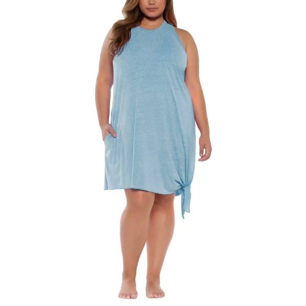 Becca by Rebecca cover up dress tie side plus 1 X plus resort wear sundress